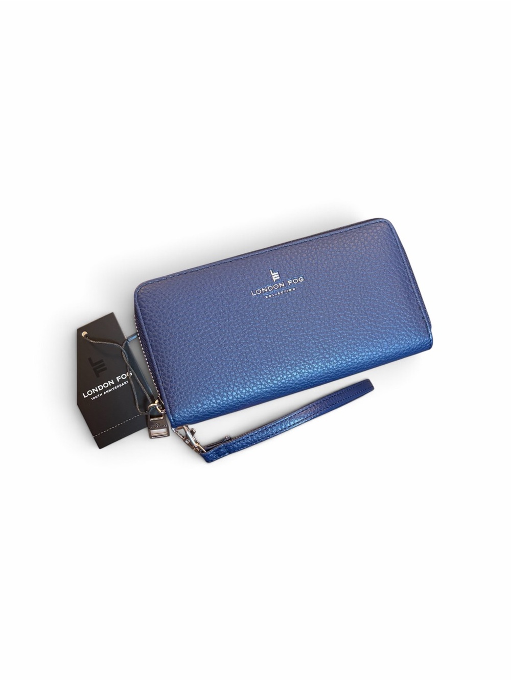 ⭐️ PARADE SPECIAL FLASH SALE NWT LONDON FOG NAVY VEGAN LEATHER WALLET WRISTLET